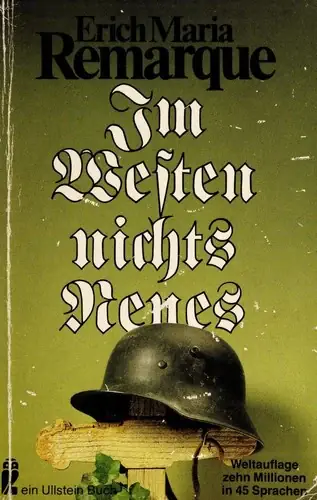 서부 전선 이상 없다 — Im Westen nichts Neues 표지