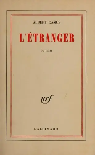 이방인 — L' étranger 표지