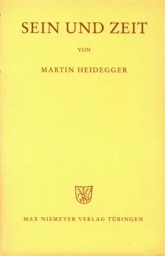 존재와 시간 — Sein Und Zeit 표지
