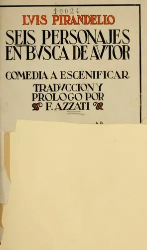 작가를 찾는 여섯 인물 — Seis personajes en busca de autor 표지