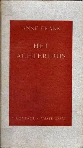 안네의 일기 — Het achterhuis 표지