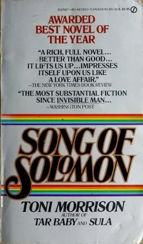 솔로몬의 노래 — Song of Solomon 표지