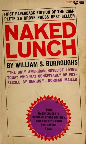 벌거벗은 점심 — Naked lunch. 표지